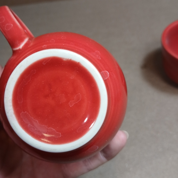 Fiesta Red Tea Coffee Cup 7.75 oz 2 cups - Picture 5 of 7